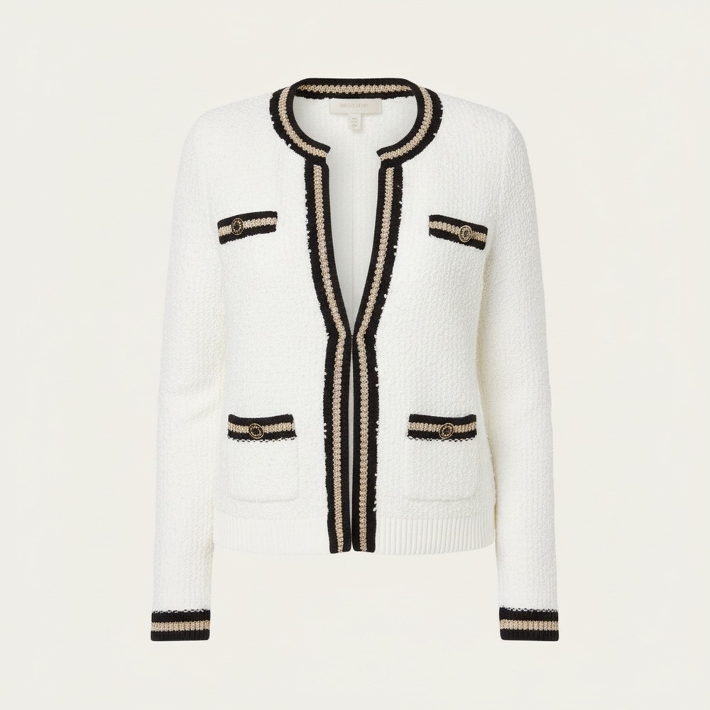 Lily Pulitzer Nalayna Elegant White Cardigan Sweater​​